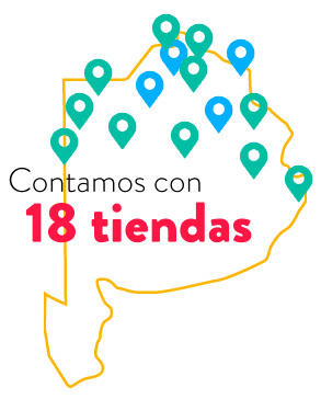 Contamos con 18 tiendas